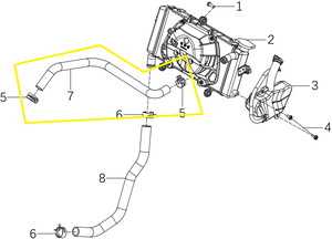 BENELLİ 502-C Radyatör Borusu   B