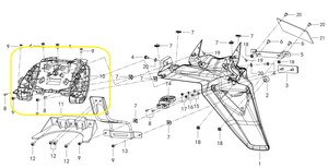 Qj FORTRESS350 Arka Stop Lambası