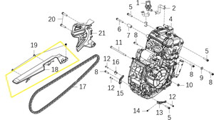 KOVE 800X Arka Zincir Muhafaza