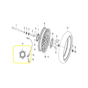 QJ SRK125S/SRK125R Ön Fren Diski Abs Sacı