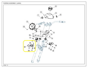 JAWA CLASSIC300CL Ön Sinyal sol