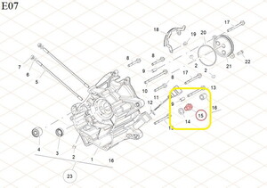 QJ VPS125/LTM125/ATR125 Yağ Tapası Vidası ve Pulu