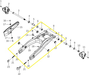 QJ TRX12 Arka Maşa/Mafsal