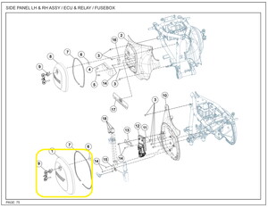 JAWA CLASSIC300CL Yan Kapak sağ