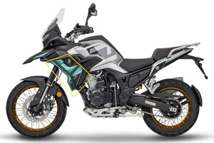  KOVE 510X Benzin Deposu Dış Grenajı yeşil/sol