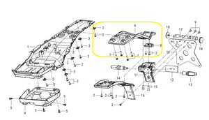 QJ SRT800X Arka Plaka Bağlantı Braketi