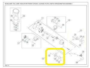 JAWA PERAK Arka Sinyal sağ