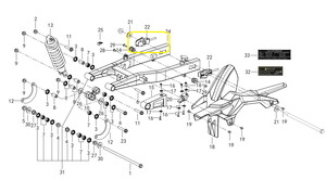 QJ SRK125S Arka Zincir Gergi Anahtarı Takım