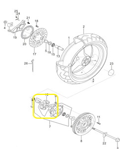 BAROSSA GV650 Arka Tekerlek Kaplin Lastiği