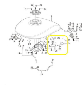 BAROSSA GV650 Benzin Şamandırası