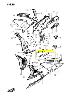 BAROSSA JEDI750 Alt Sakal Braketi sol        