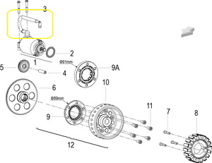 JAWA 500X/500F Marş Motoru Artı Kablo