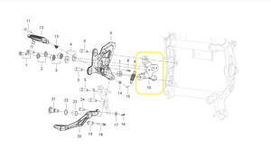 QJ SRK400RR Ön Basamak Braketi Tutucu