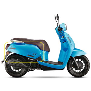  QJ VPS125 Arka Yan Kapağı mavi sağ