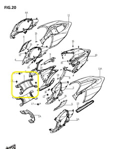 BAROSSA JEDI750 Arka Kuyruk Üstü Kapağı