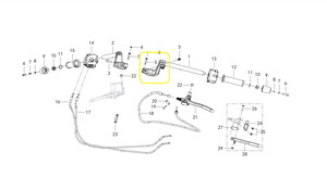 QJ SRK400RR Direksiyon Bağlantı Braketi sol