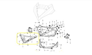 QJ SRK400RR Ön Far Alt Eki