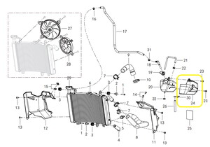 QJ SRT800X Radyatör Su Muhafazası
