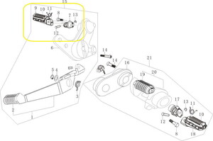 BAROSSA GV650 Arka Basamağı  sağ