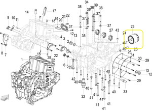 JAWA 500F Yağ Filtresi orjinal