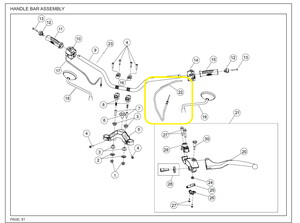 JAWA CLASSIC300CL/PERAK Debriyaj  Teli