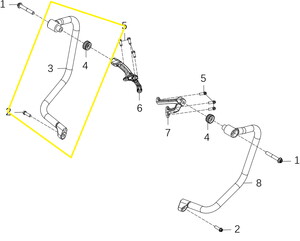 KOVE 800X Motor Koruma Demiri sol