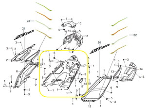 QJ ATR125 Sele Altı Çamurluk