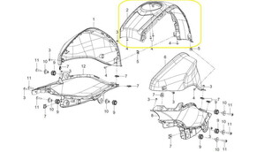 QJ SRK125R Depo Grenajı Orta kırmızı/gri
