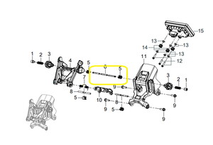  BAROSSA ADV125 Ön Siperlik Camı Haraket Mili