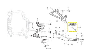 QJ SRT800X Arka Basamak sol