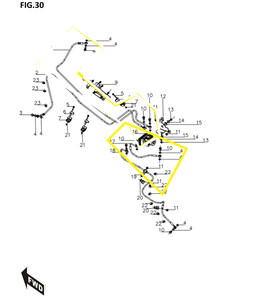 BAROSSA JEDI750 Hidrolik Hortumu Arka Kısa