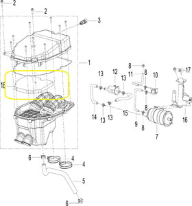 BENELLİ TRK502/TRK502X  Hava Filtresi İçi orjinal