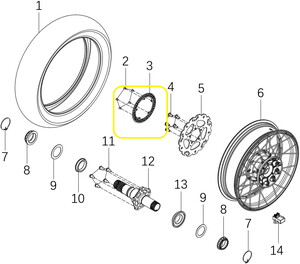 KOVE 510X/510F/JAWA 500X/500F Arka Fren Diski Abs Sacı