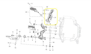 QJ SRT800X Arka Basamak Braketi sağ