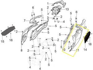QJ TRX12 Arka Yan Grenaj beyaz sol