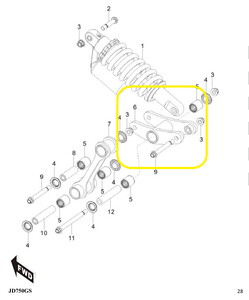  BAROSSA JEDI750 Arka Amortisör Maşa Bağlantı
