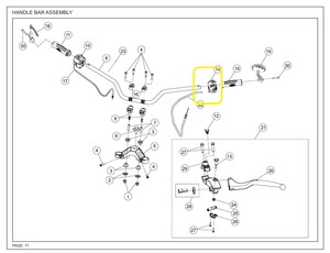 JAWA PERAK Marş Anahtarı sağ