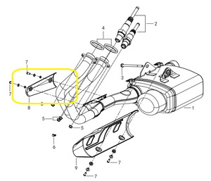 QJ SRV550ST Egzoz Dekoratif İç Kapağı