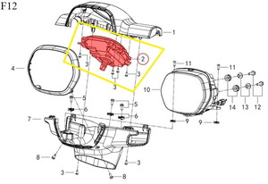  QJ VPS125/LTM125 Kilometre Saati