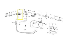  JAWA PERAK Sinyal Anahtarı sol