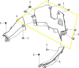 KOVE 800X Ön Grenaj Orta İç Plastik