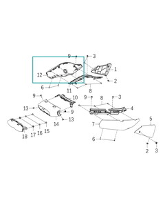 KOVE 800X Sele Yan Grenajı yeşil sol