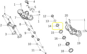 QJ LTM125 Furç Alt Mesnedi Somunu