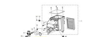  QJ SRK 125 S HAVA FİLTRESİ KOMPLE ORJİNAL