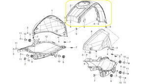 QJ SRK125R Depo Grenej Orta mavi/siyah