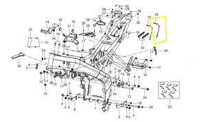 QJ SRK125S Ön Sele Kilidi Teli