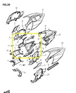 BAROSSA JEDI750 Arka Çamurluk Üst Panel