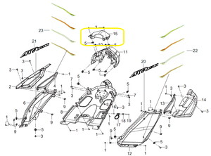 Qj ATR125 Arka Stop Lambası Muhafazası