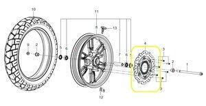 BAROSSA ADV125 Ön Fren Diski