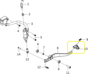 KOVE 800X Vites Pedal Eki
